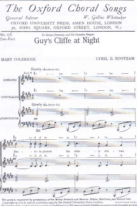 Guy's Cliffe at Night