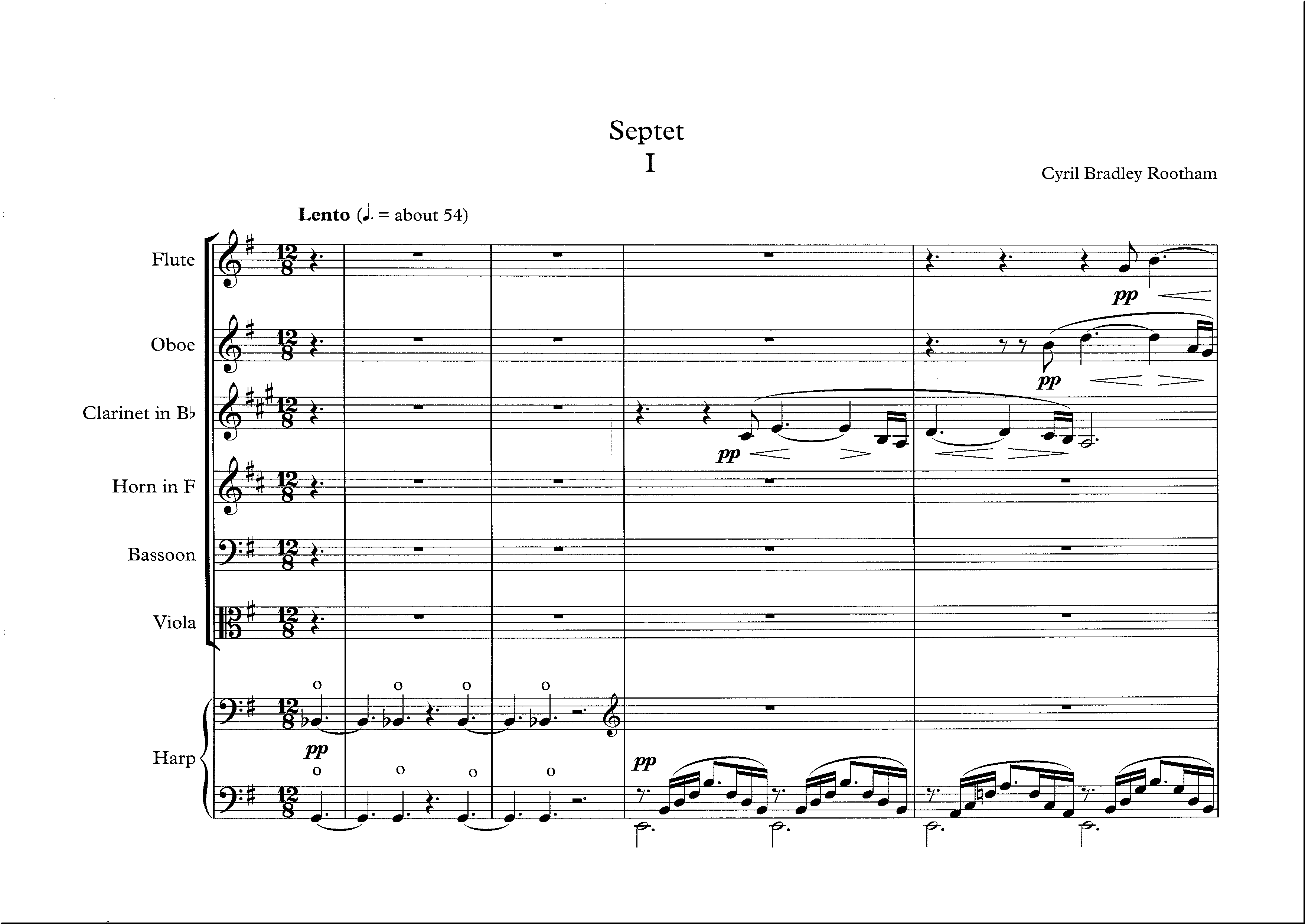 Cyril Rootham: Septet