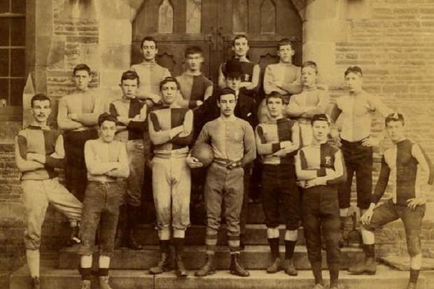 The rugby team of 1888-89 at Christ College Brecon