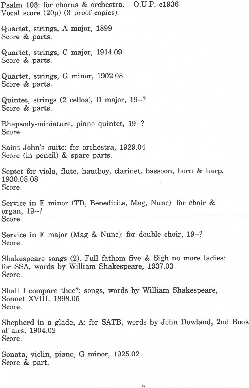 Catalogue of CBR manuscripts in Cambridge University Library