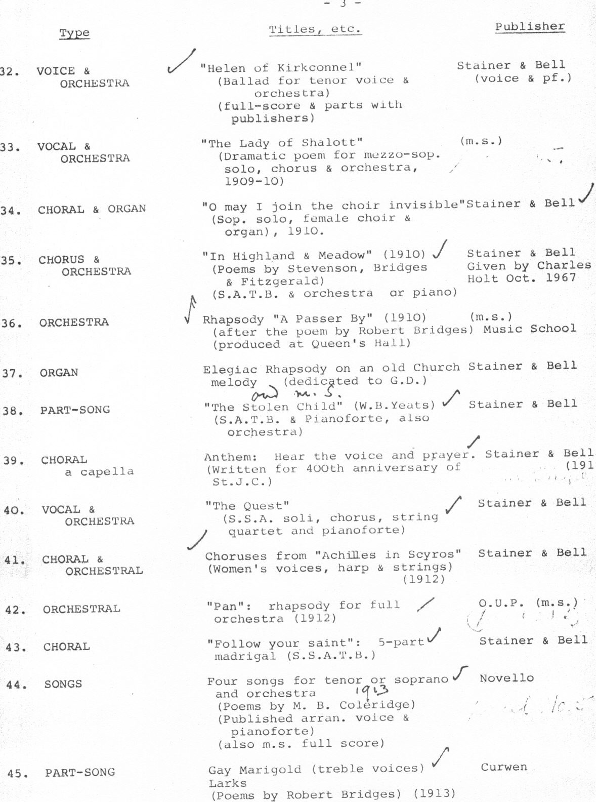 List of CBR works from JStJR